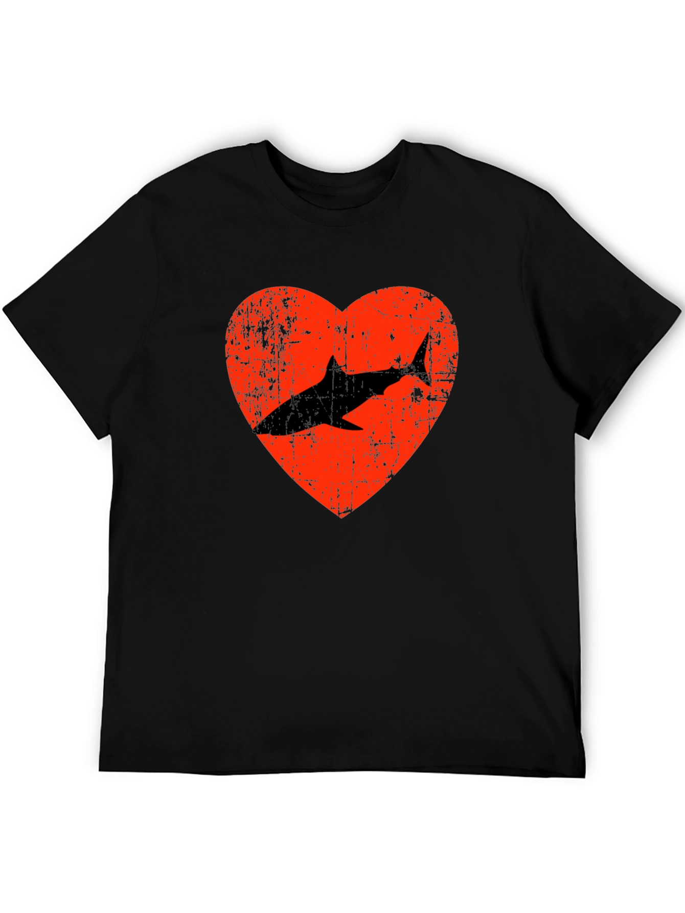Shark Heart Graphic Tee - Love Sharks T-Shirt