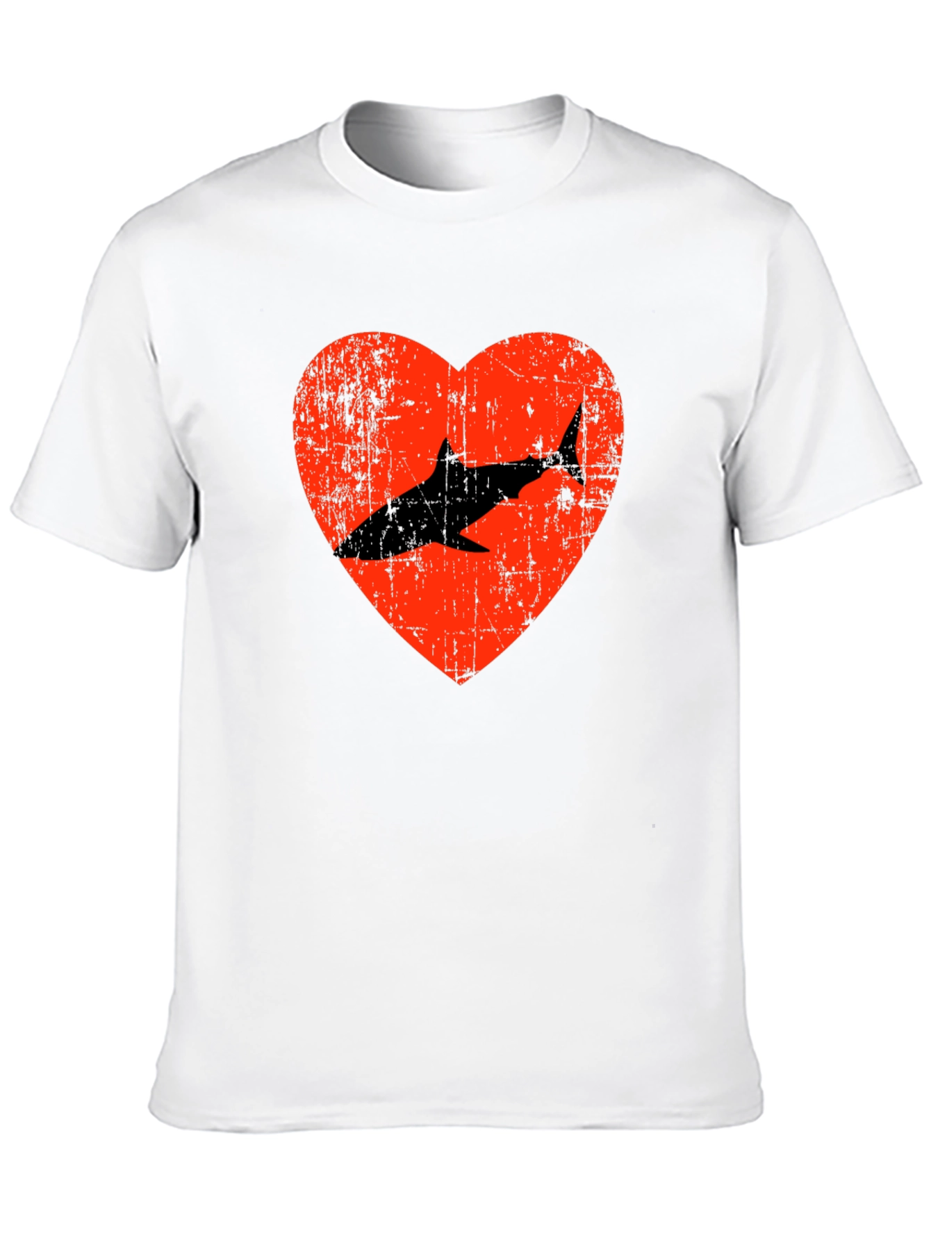 Shark Heart Graphic Tee - Love Sharks T-Shirt