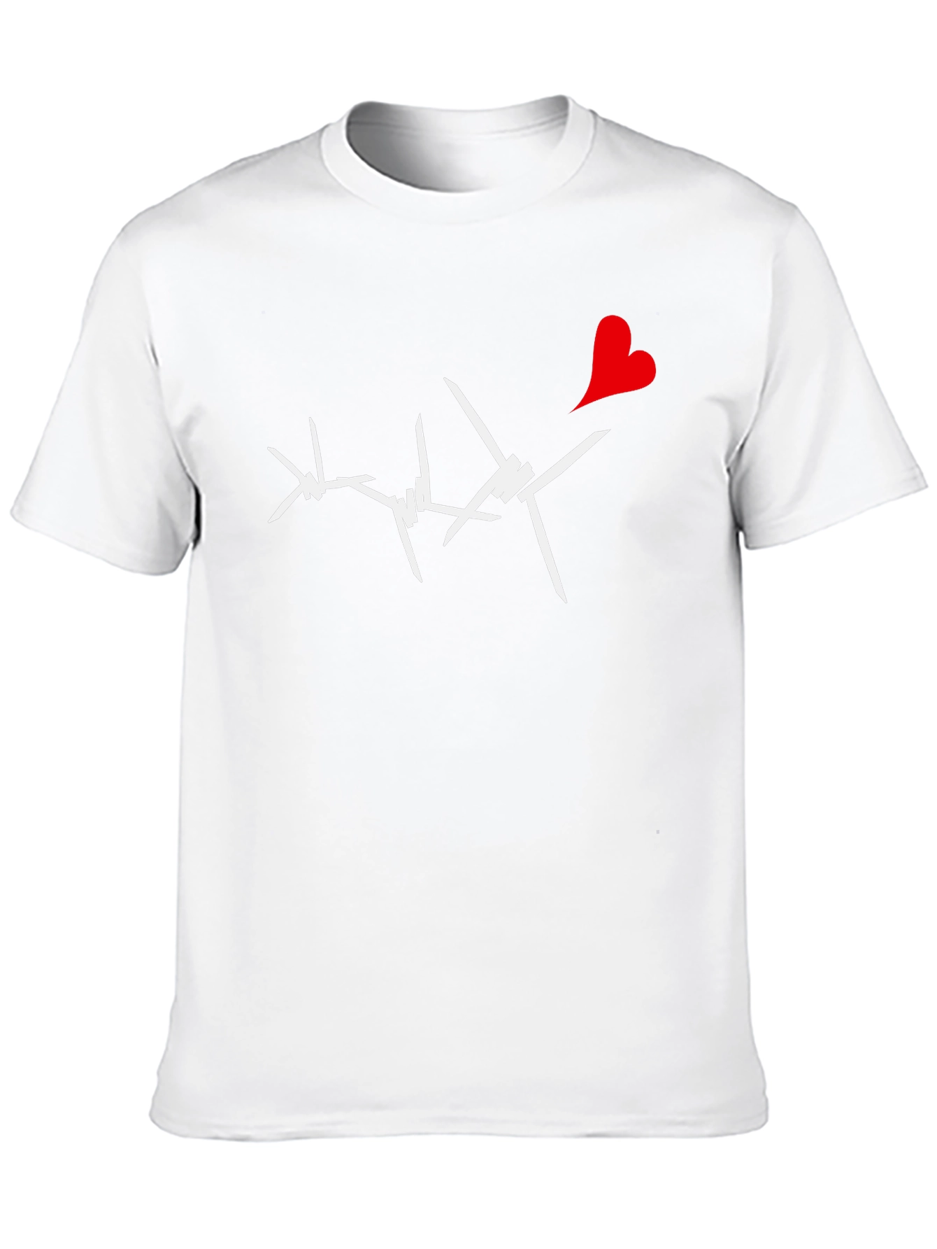 Barbed Heart Graphic Tee - Edgy Love