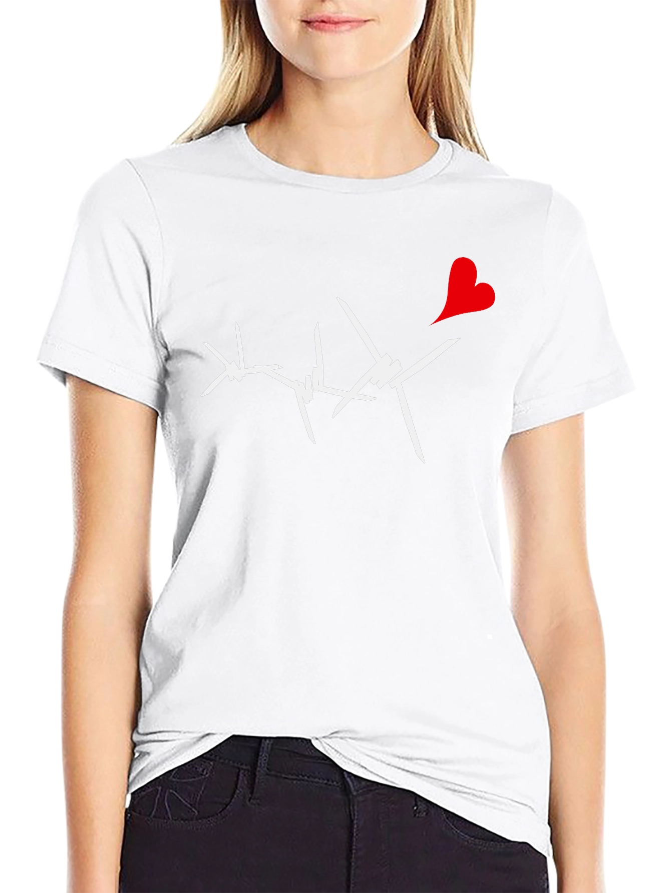 Barbed Heart Graphic Tee - Edgy Love