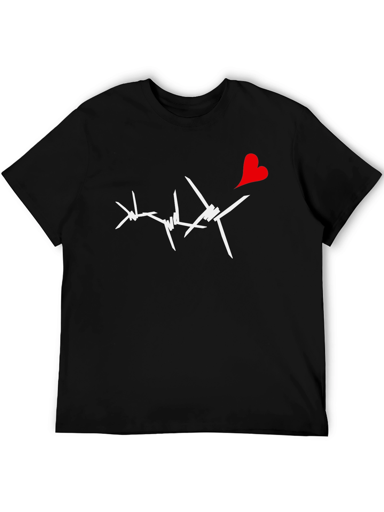 Barbed Heart Graphic Tee - Edgy Love