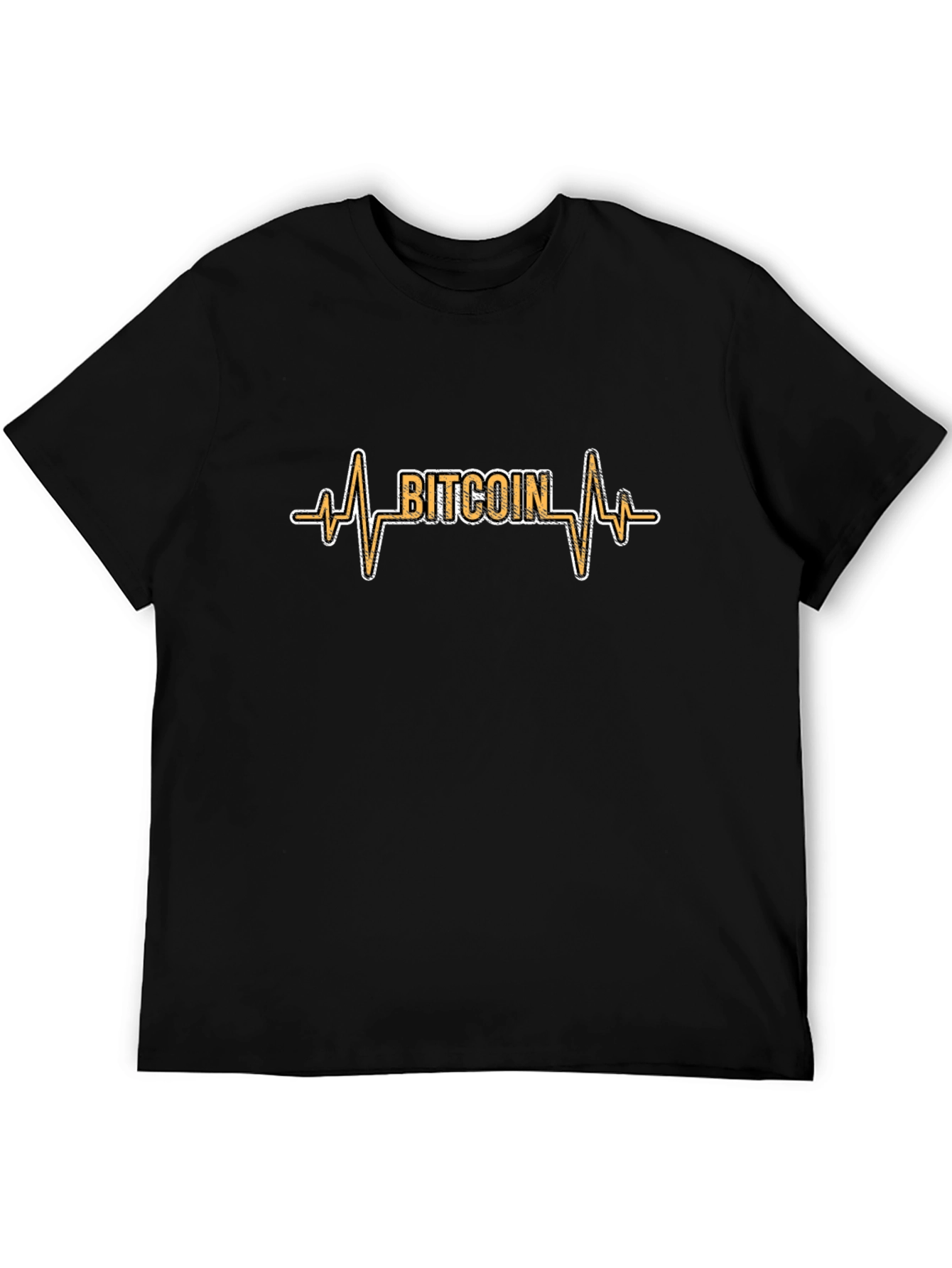 Bitcoin Heartbeat Black T-Shirt