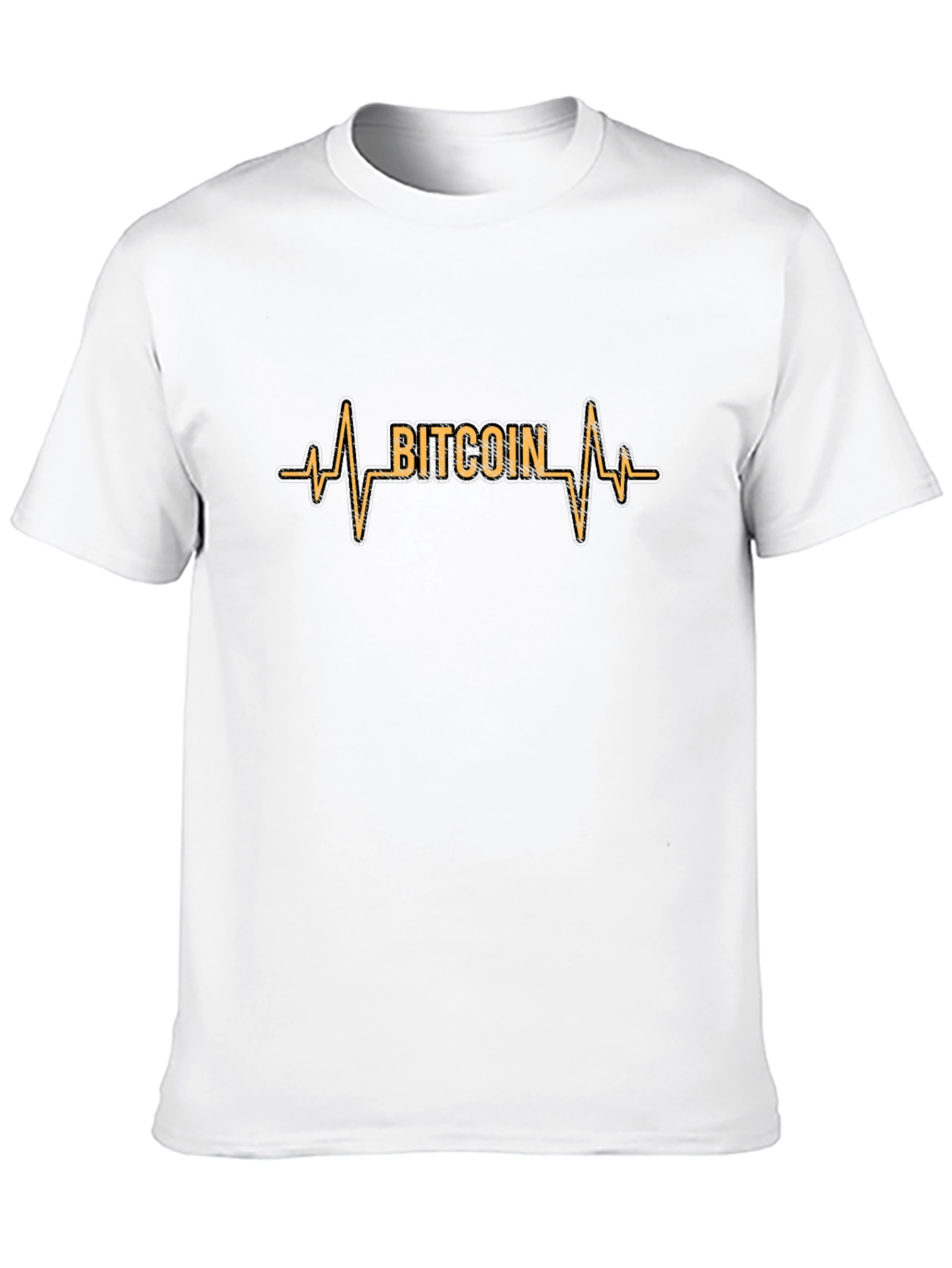 Bitcoin Heartbeat Black T-Shirt