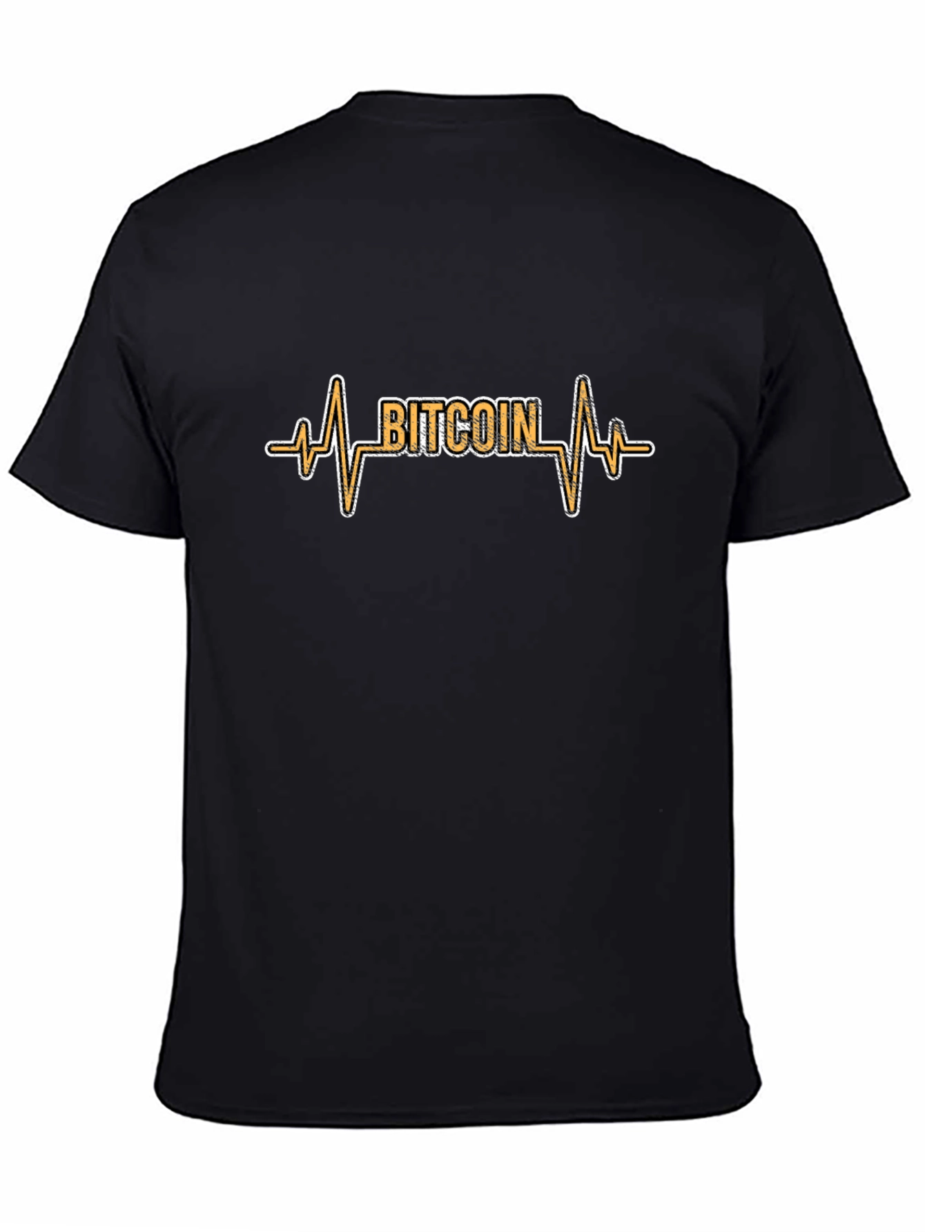 Bitcoin Heartbeat Black T-Shirt