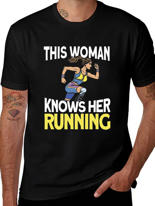 This Woman Knows Her Running T-Shirt