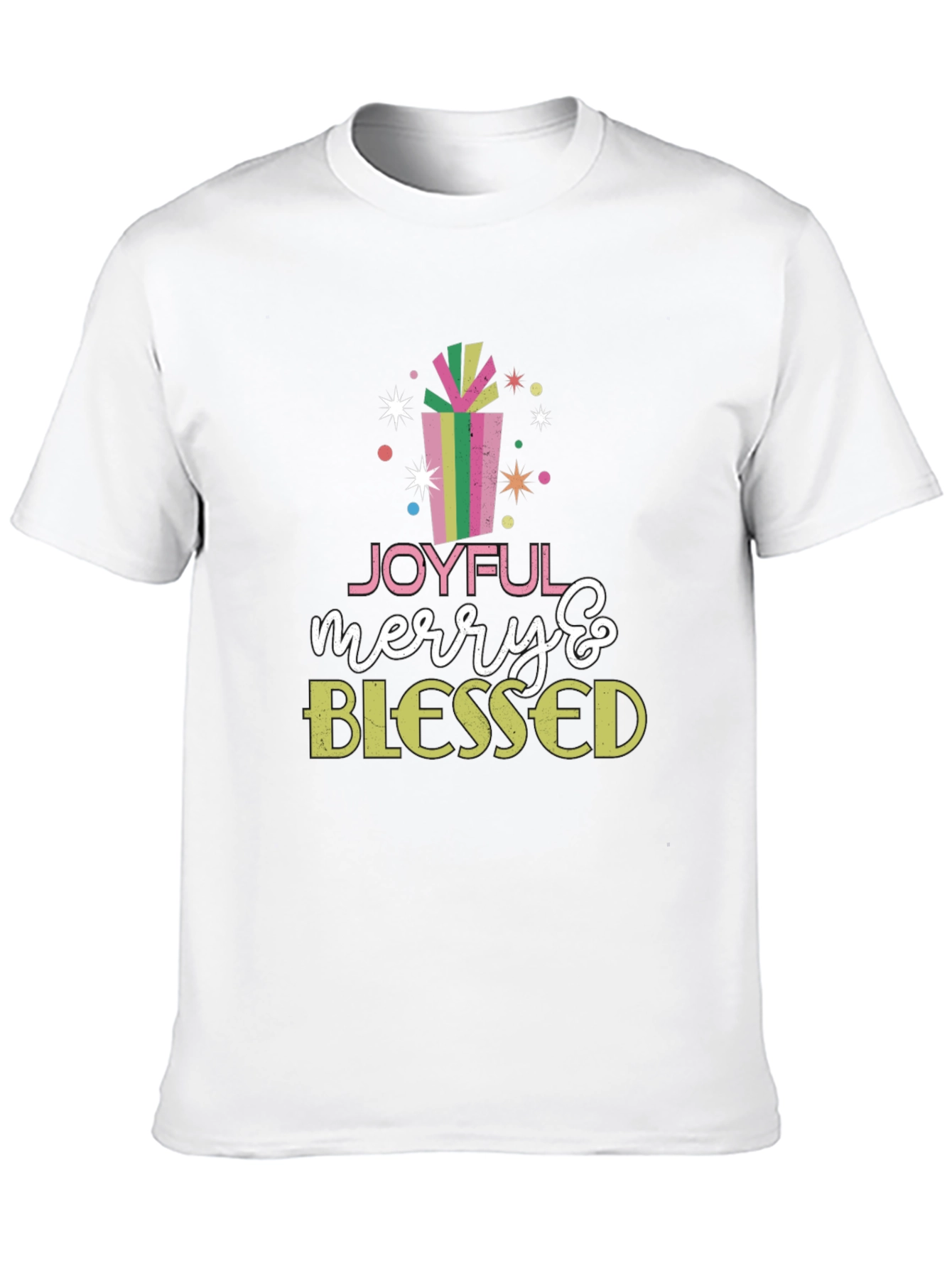 Joyful Merry & Blessed Graphic Tee
