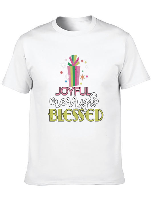 Joyful Merry & Blessed Graphic Tee