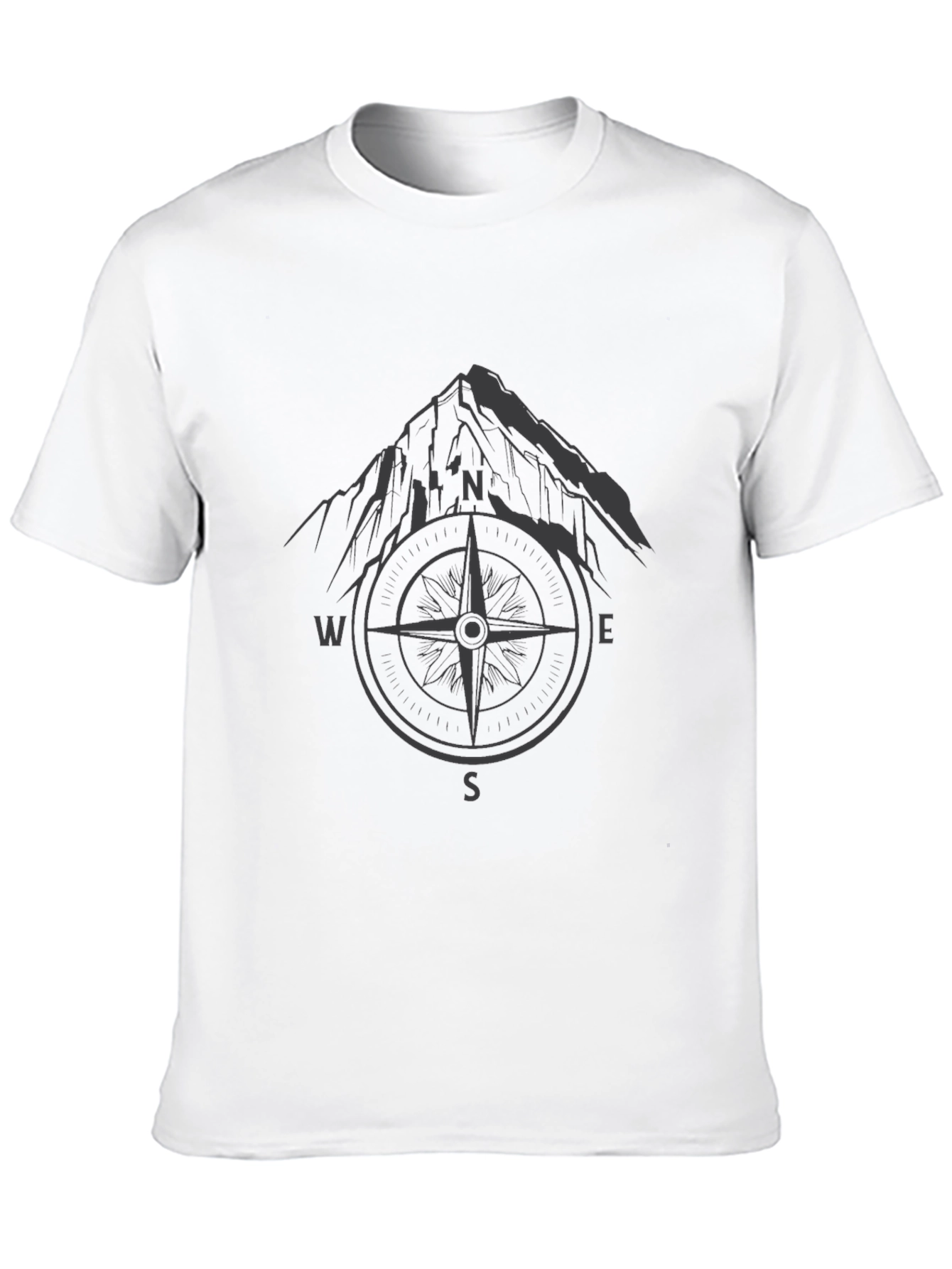 Mountain Compass Graphic Tee - Adventure Awaits!