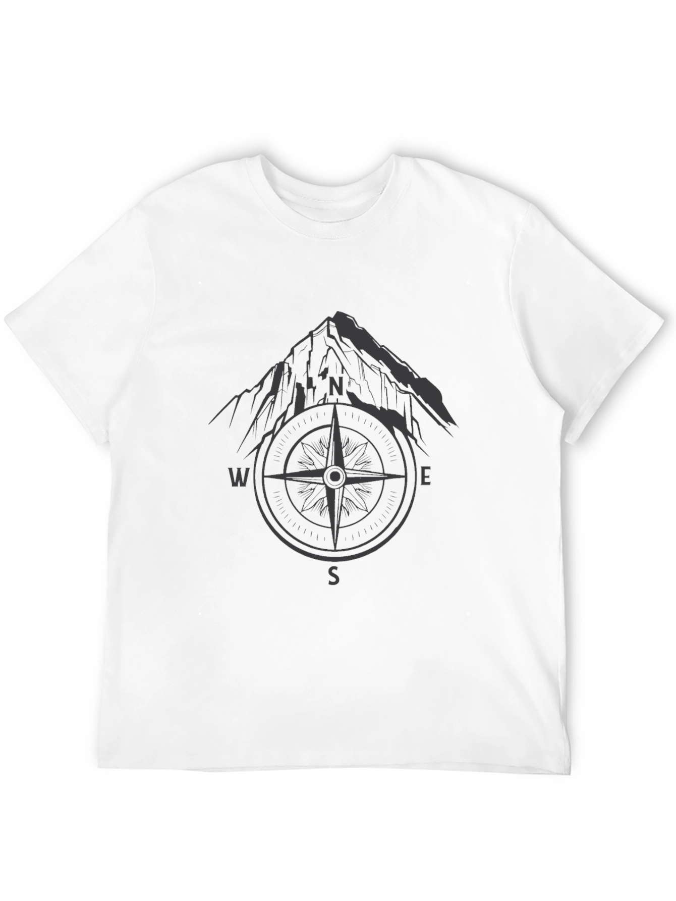 Mountain Compass Graphic Tee - Adventure Awaits!