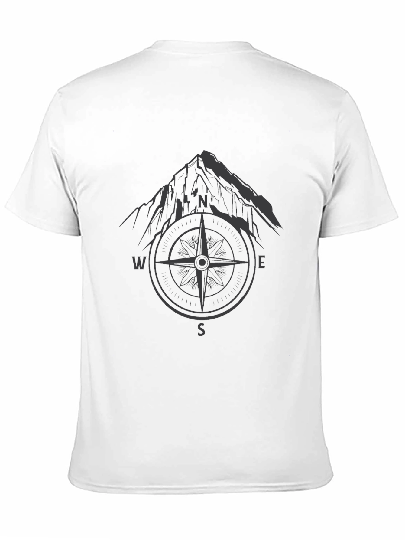 Mountain Compass Graphic Tee - Adventure Awaits!