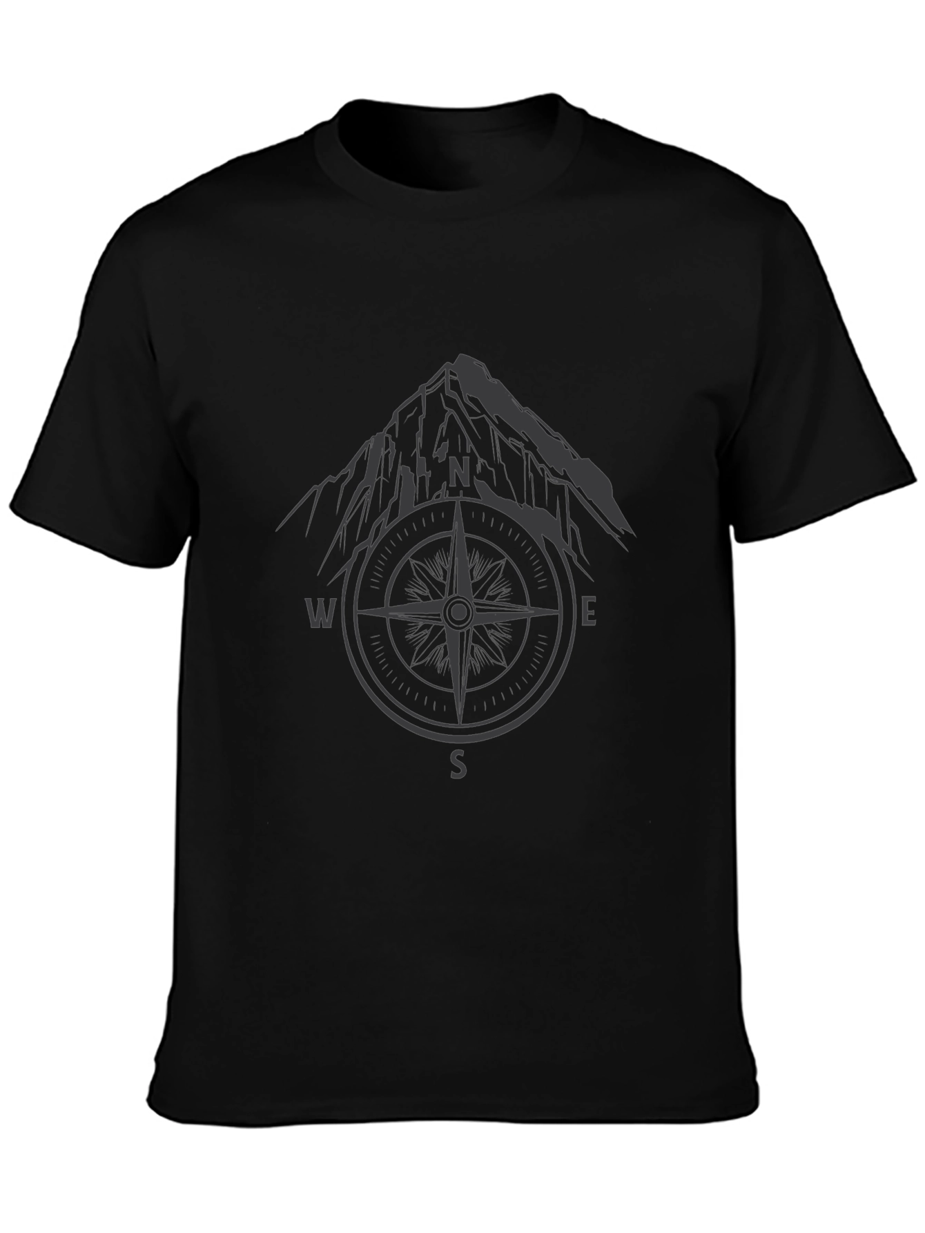 Mountain Compass Graphic Tee - Adventure Awaits!