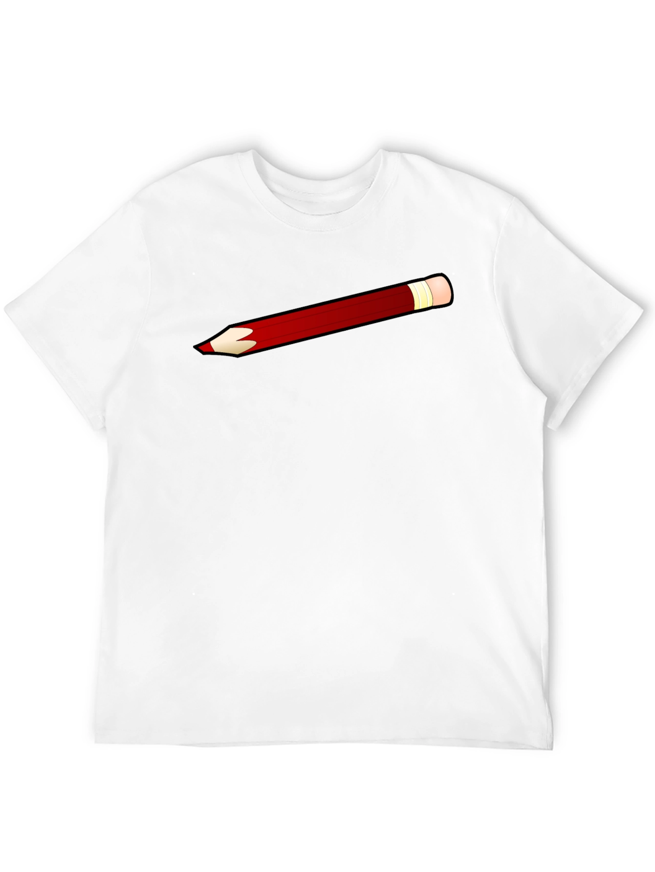 Pencil Graphic Black T-Shirt