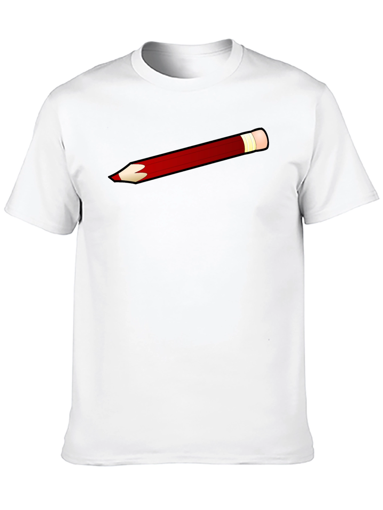 Pencil Graphic Black T-Shirt