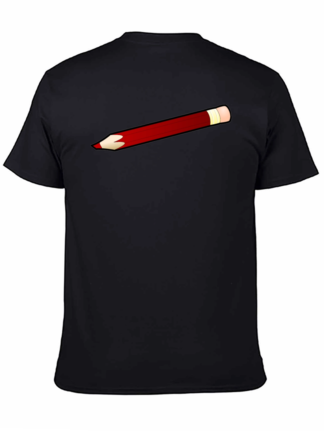 Pencil Graphic Black T-Shirt