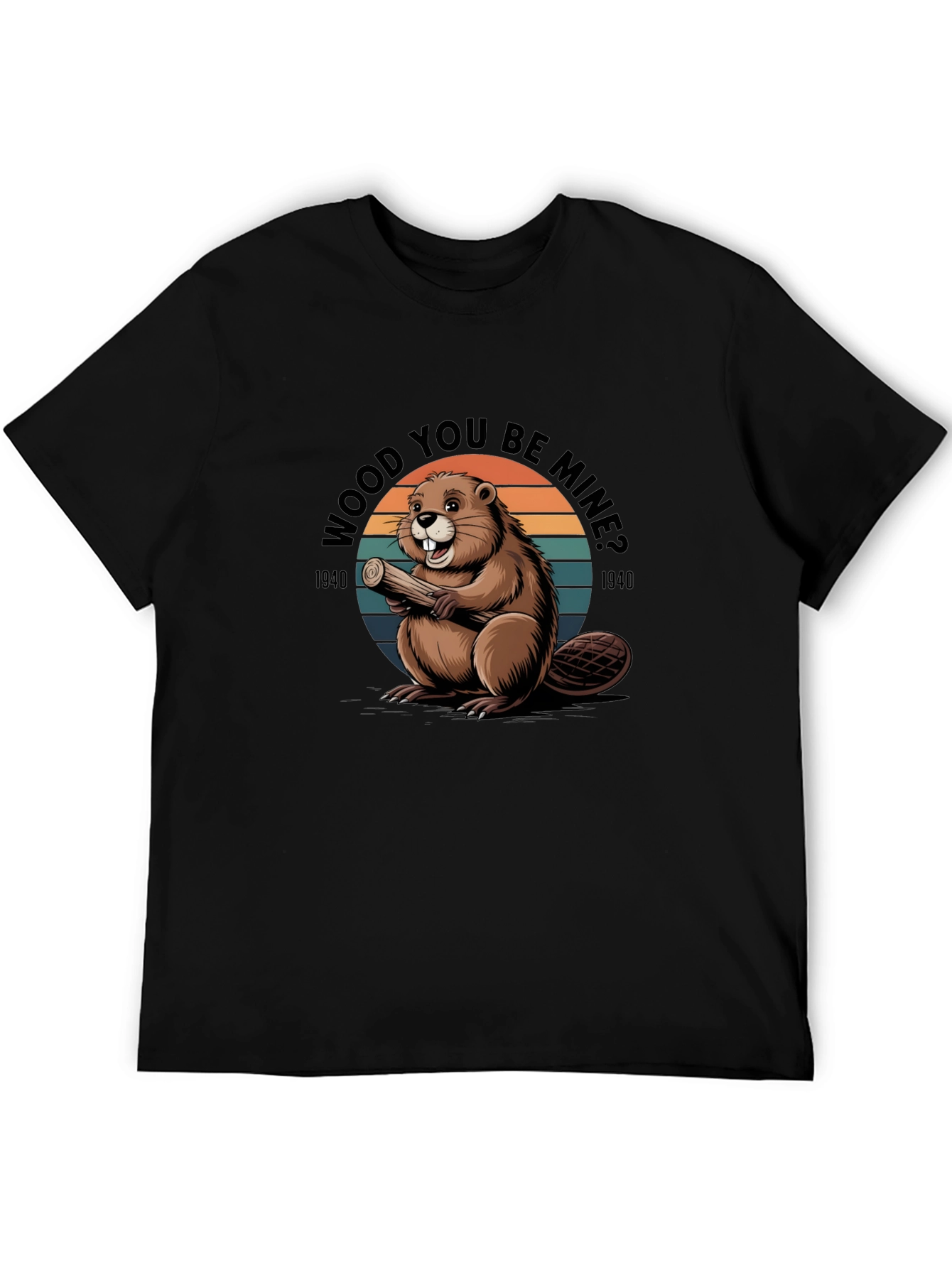 Wood You Be Mine? Beaver Graphic T-Shirt
