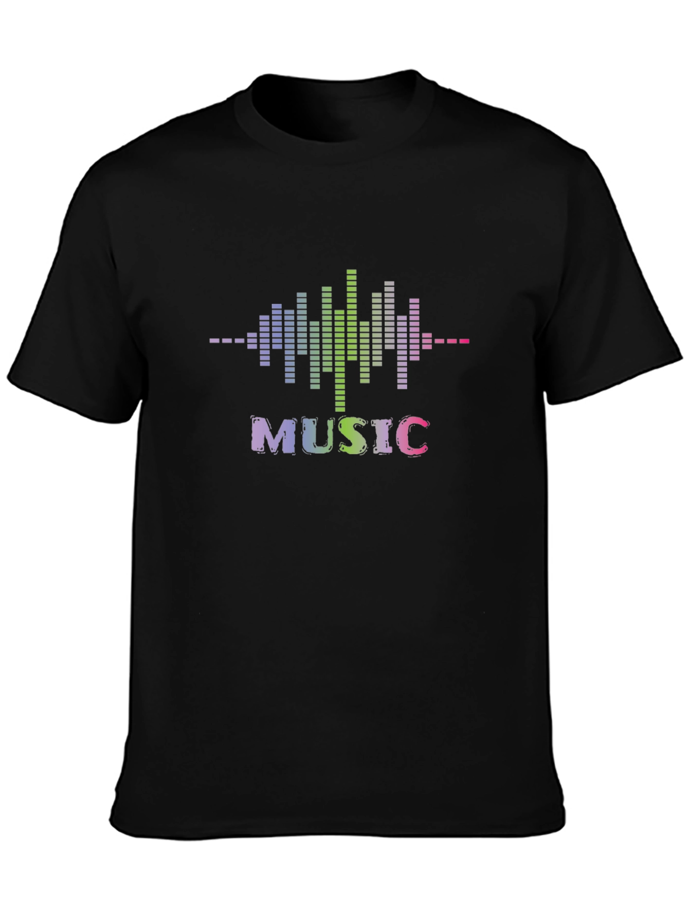 Music Spectrum T-Shirt - Black Graphic Tee