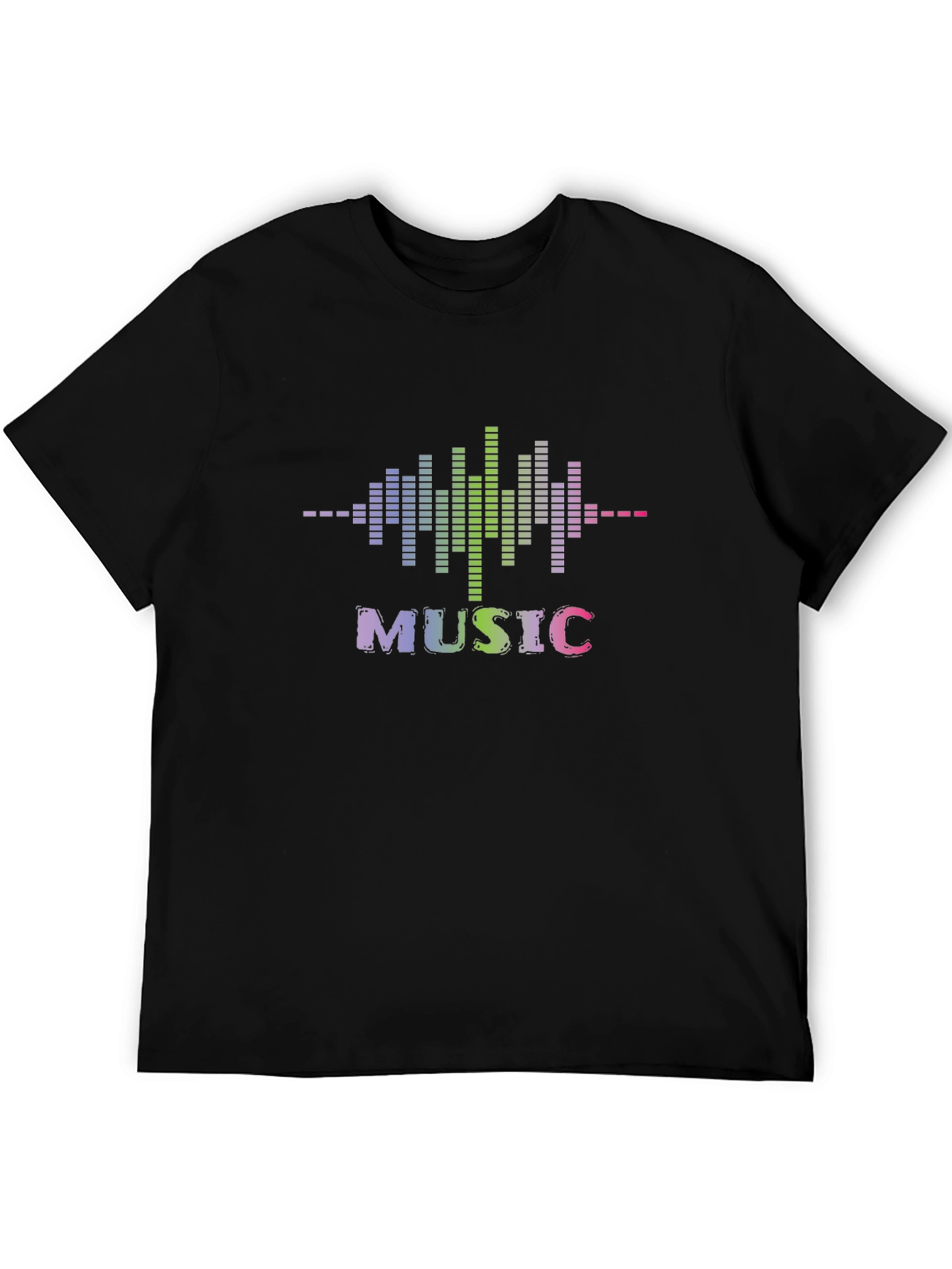 Music Spectrum T-Shirt - Black Graphic Tee