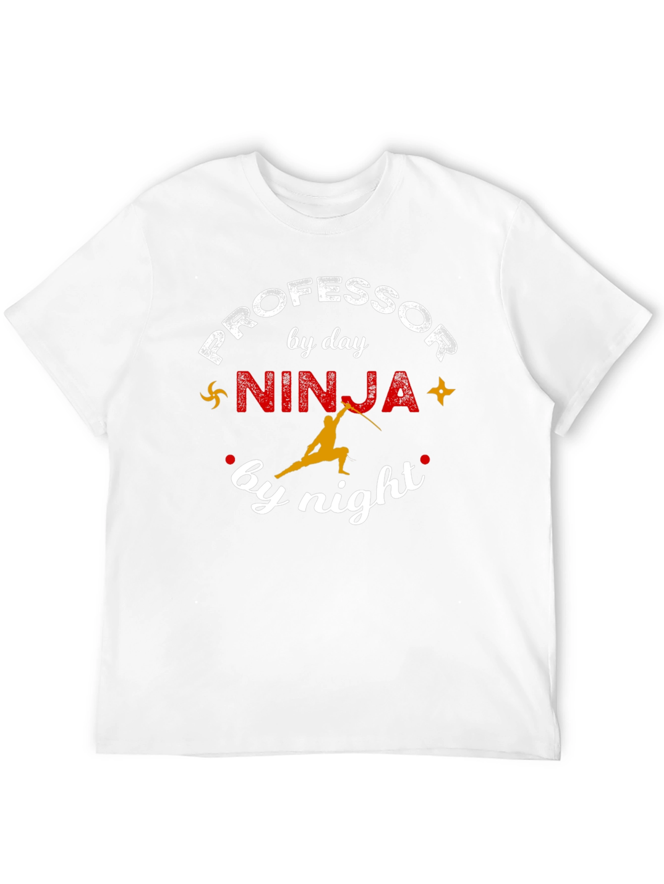 Professor by Day Ninja by Night Black T-Shirt