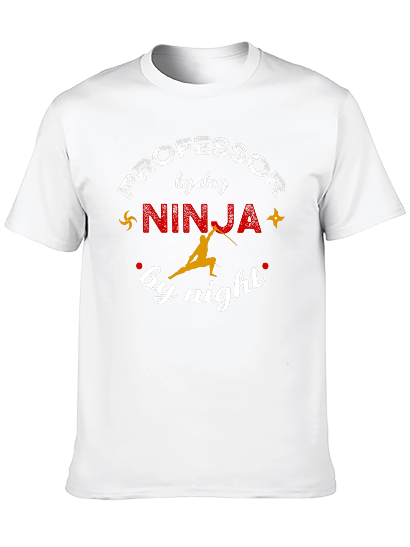 Professor by Day Ninja by Night Black T-Shirt