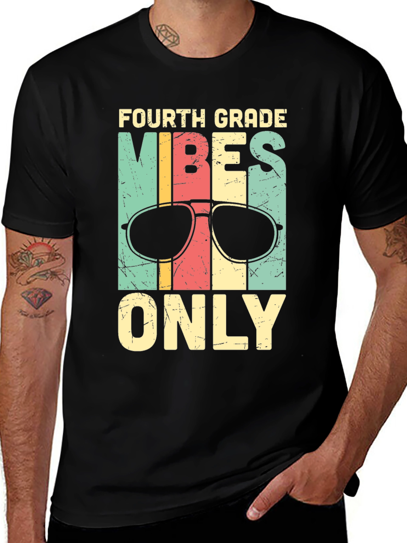 Fourth Grade Vibes Only Graphic Tee