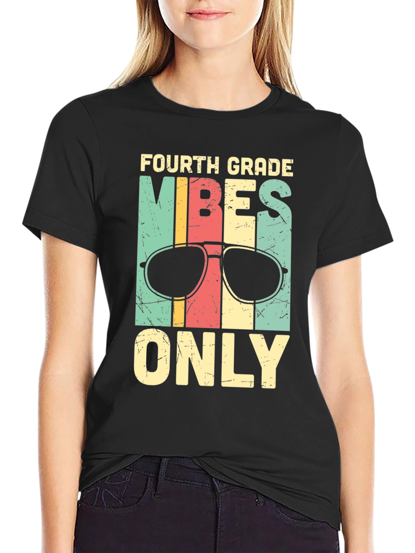 Fourth Grade Vibes Only Graphic Tee