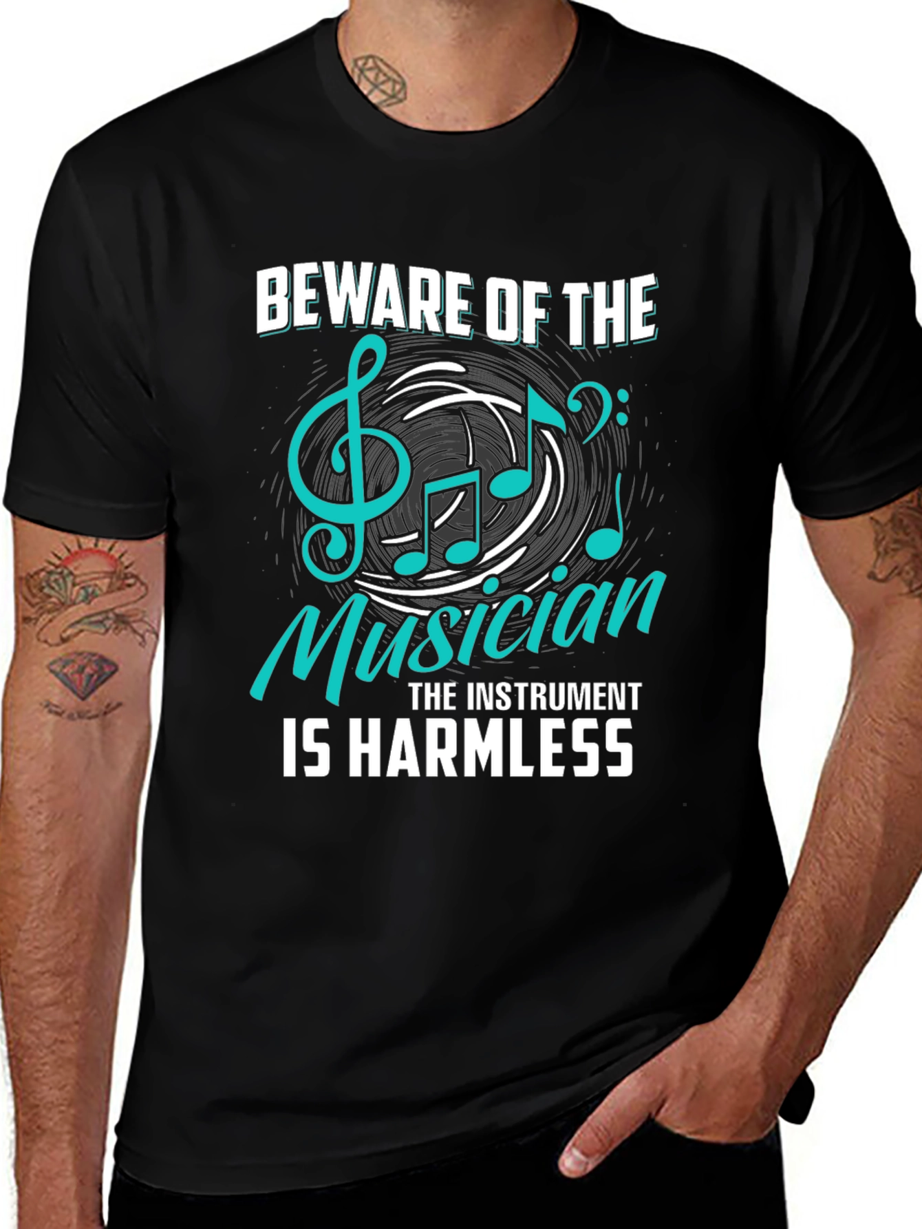 Beware of The Musician T-Shirt - Instrument Harmless Tee