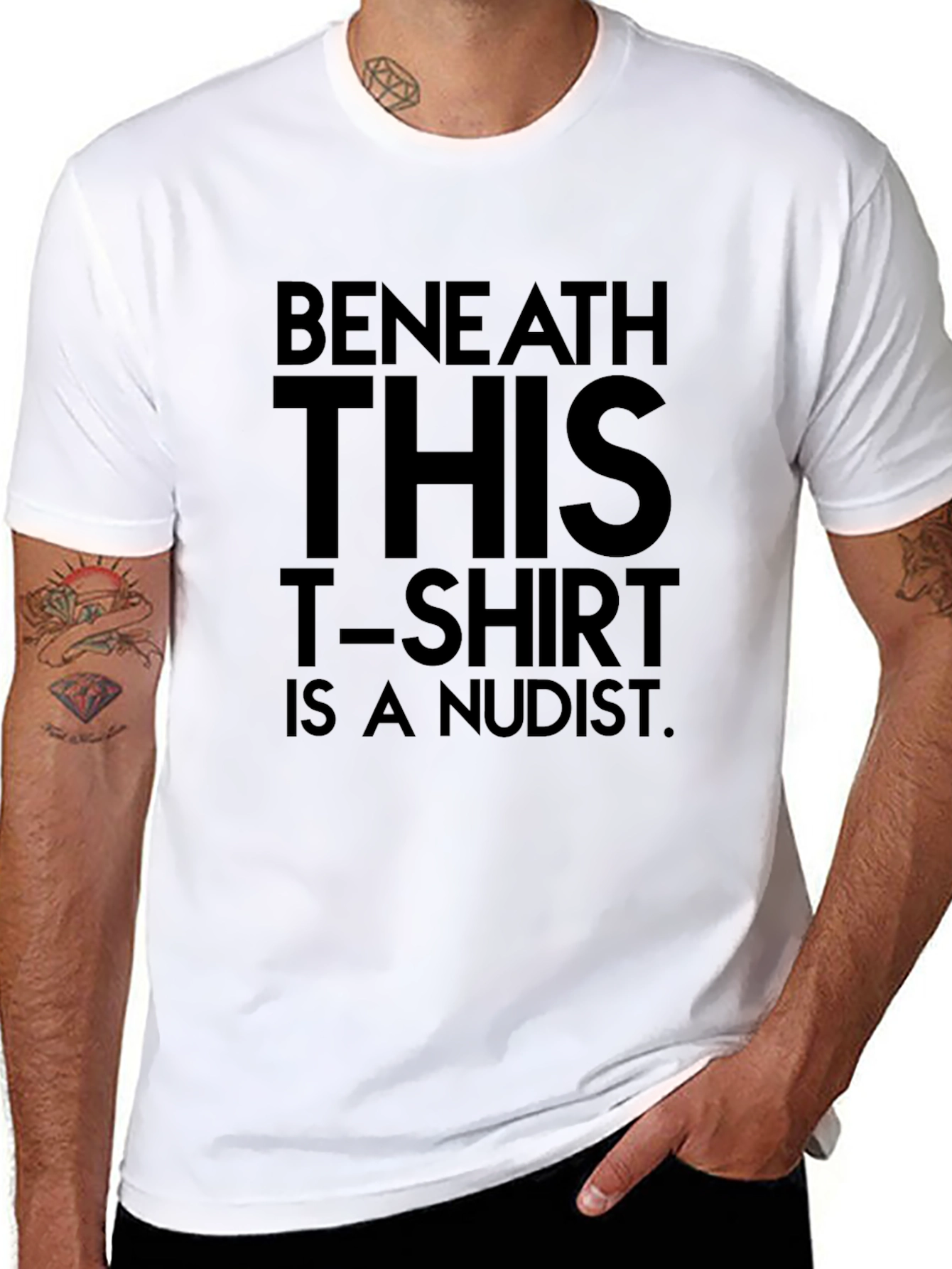 Beneath This T-Shirt Is a Nudist Graphic Tee
