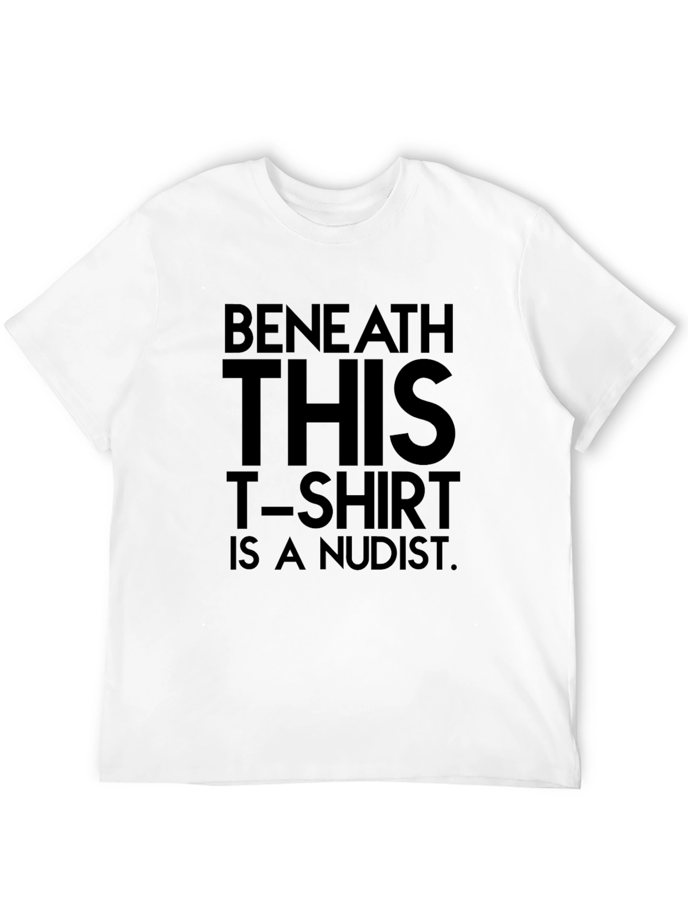 Beneath This T-Shirt Is a Nudist Graphic Tee