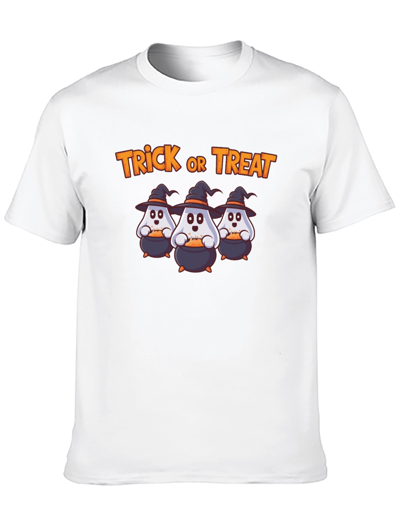 Halloween Ghost T-Shirt Trick or Treat Design