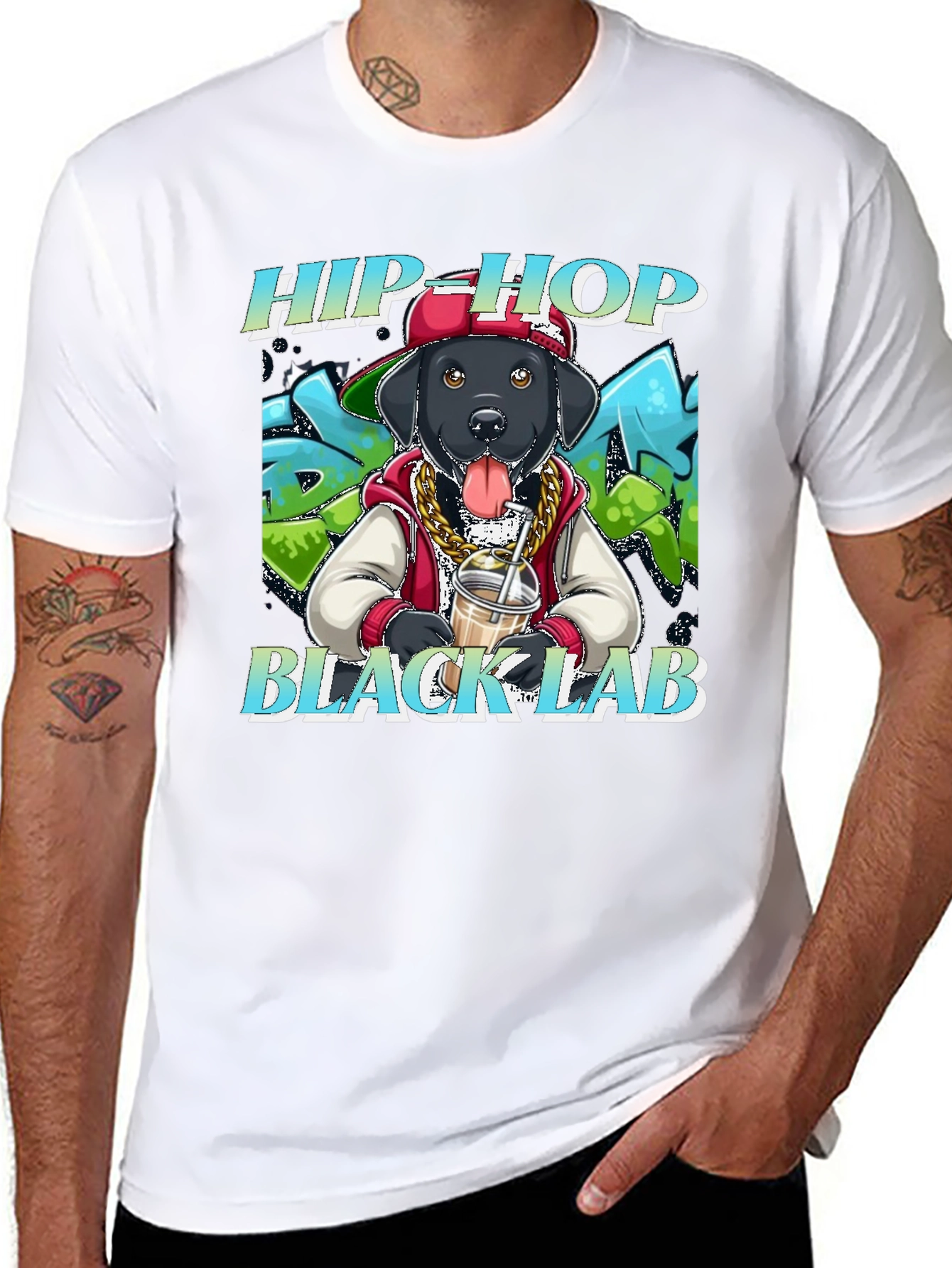 Hip Hop Black Lab T-Shirt