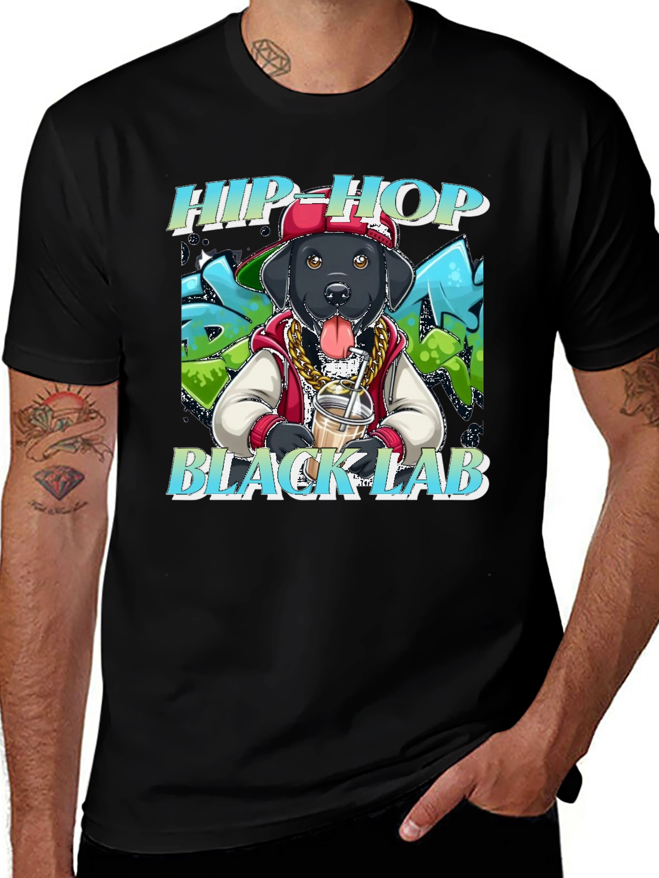 Hip Hop Black Lab T-Shirt
