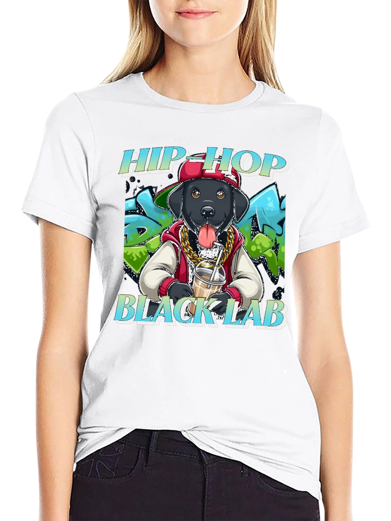 Hip Hop Black Lab T-Shirt
