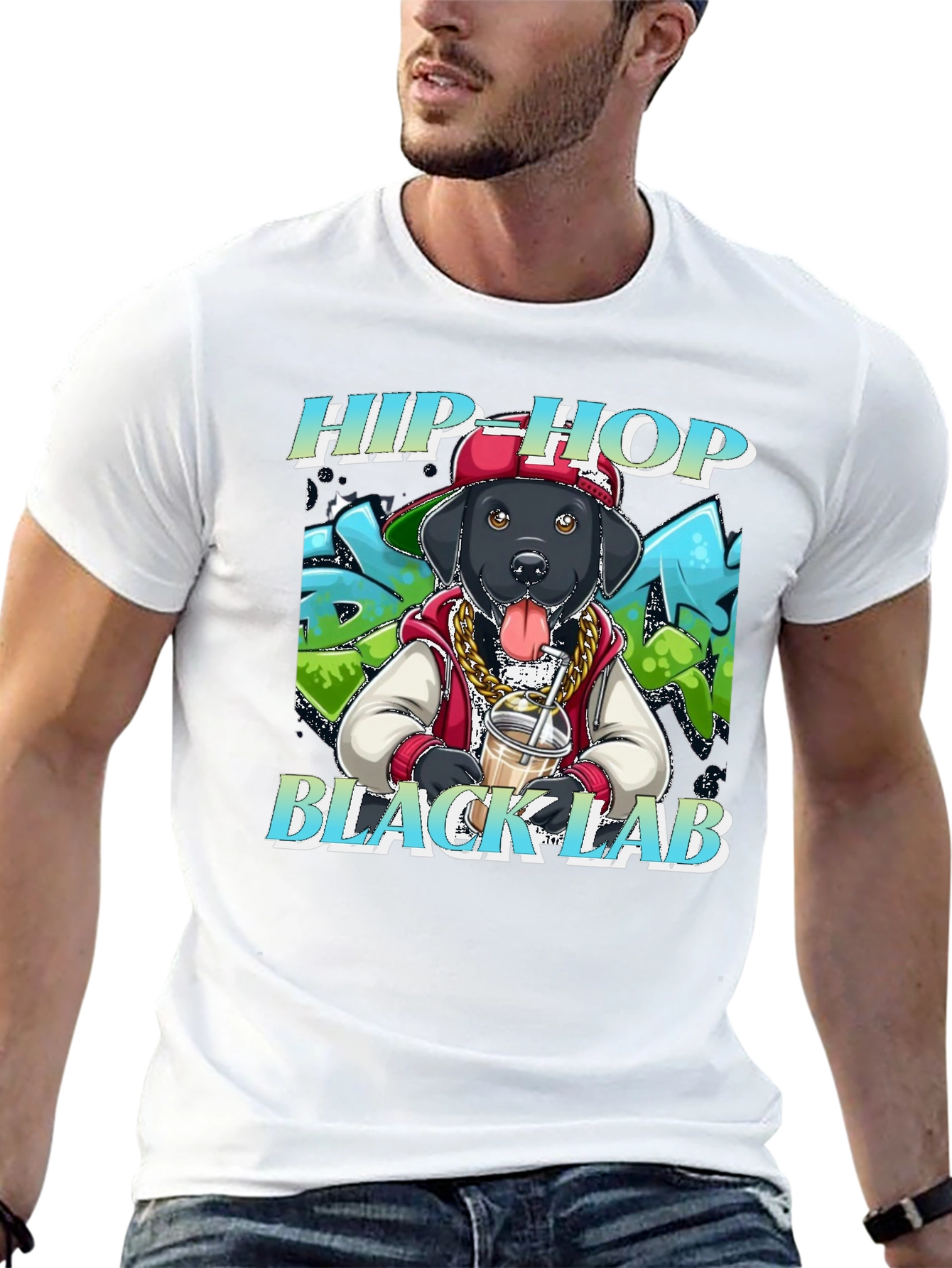 Hip Hop Black Lab T-Shirt