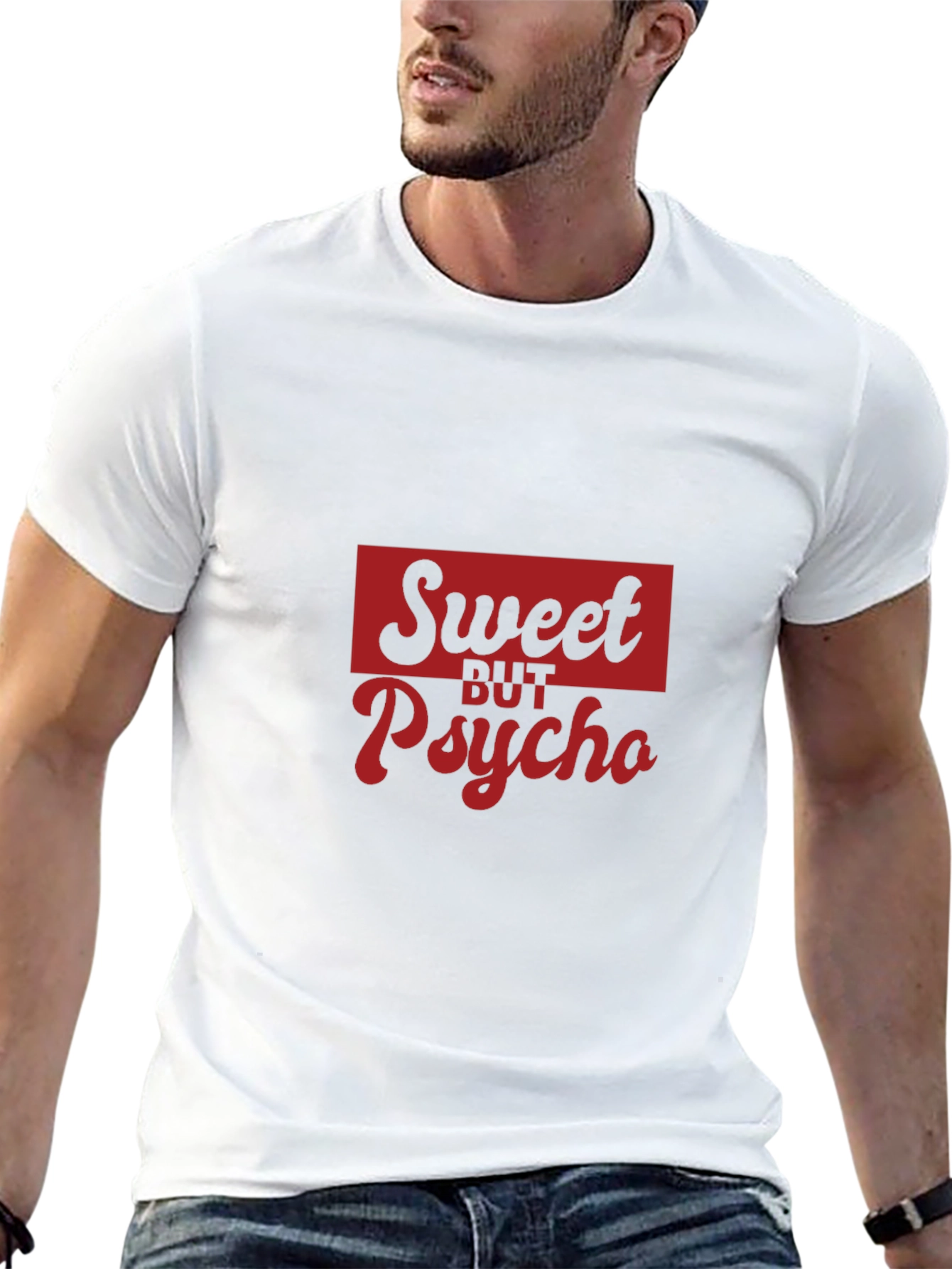 Sweet But Psycho Graphic Tee - Black Cotton T-Shirt
