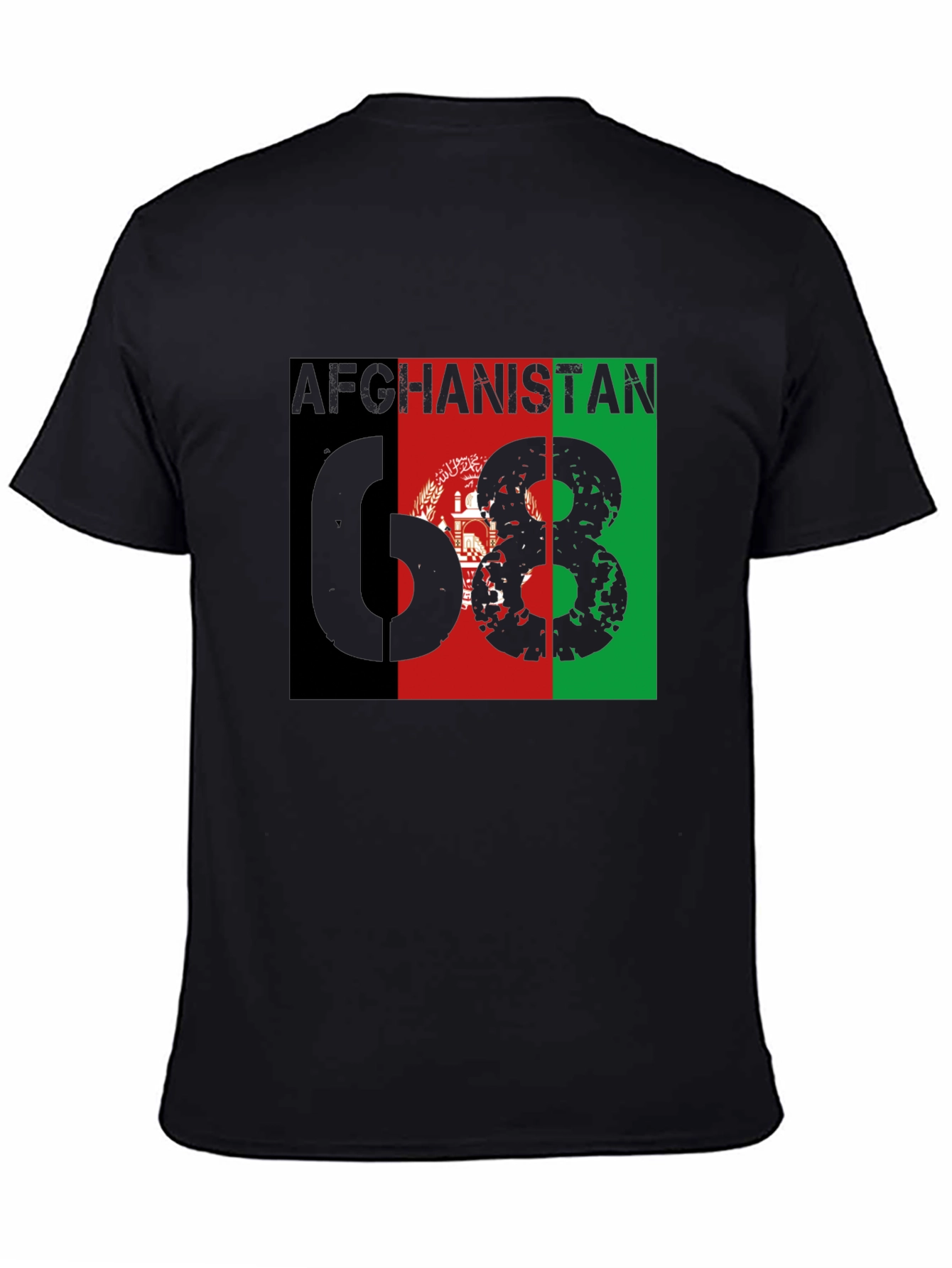 Afghanistan Flag T-Shirt - 68 Grunge Design