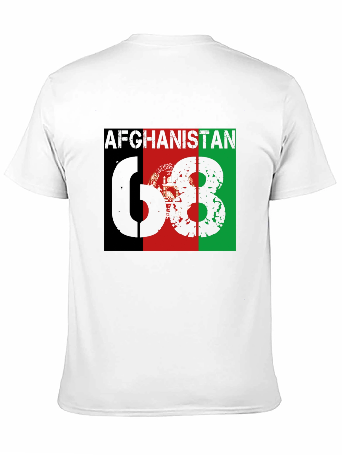 Afghanistan Flag T-Shirt - 68 Grunge Design