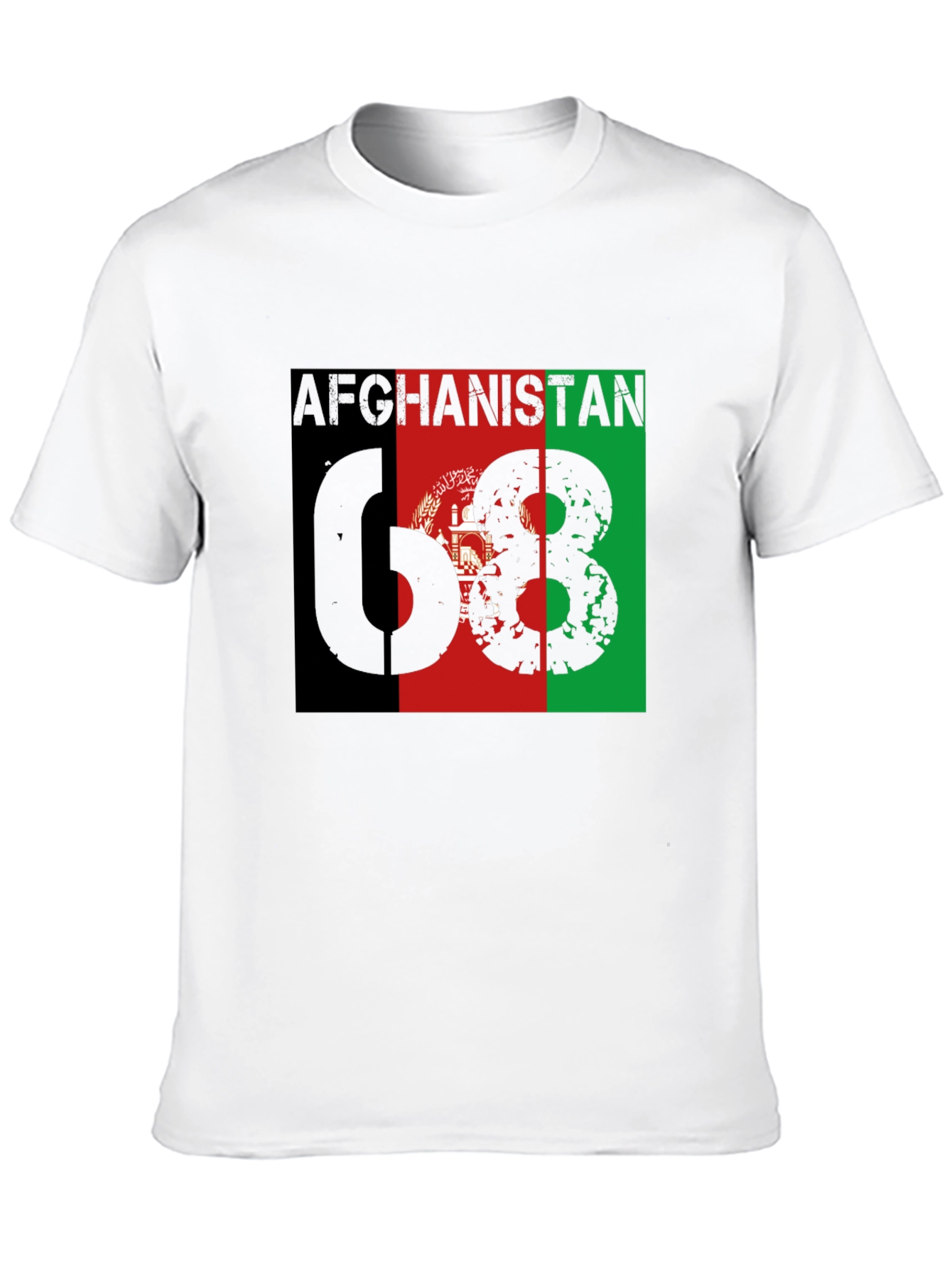 Afghanistan Flag T-Shirt - 68 Grunge Design