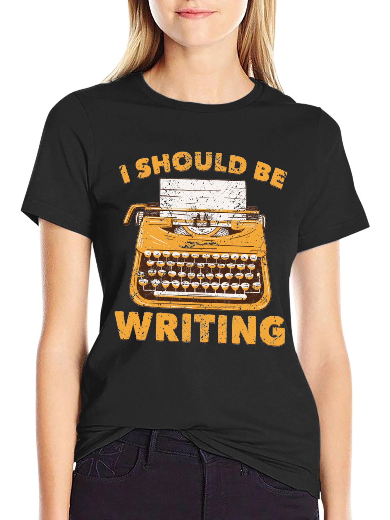 I Should Be Writing T-Shirt - Novelty Writer Tee