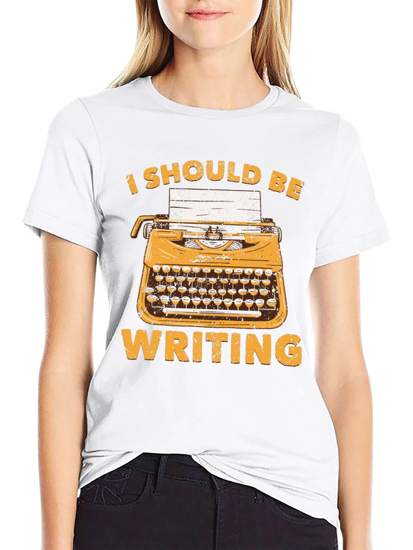 I Should Be Writing T-Shirt - Novelty Writer Tee