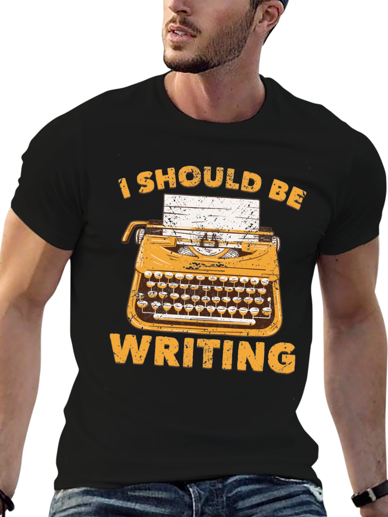 I Should Be Writing T-Shirt - Novelty Writer Tee