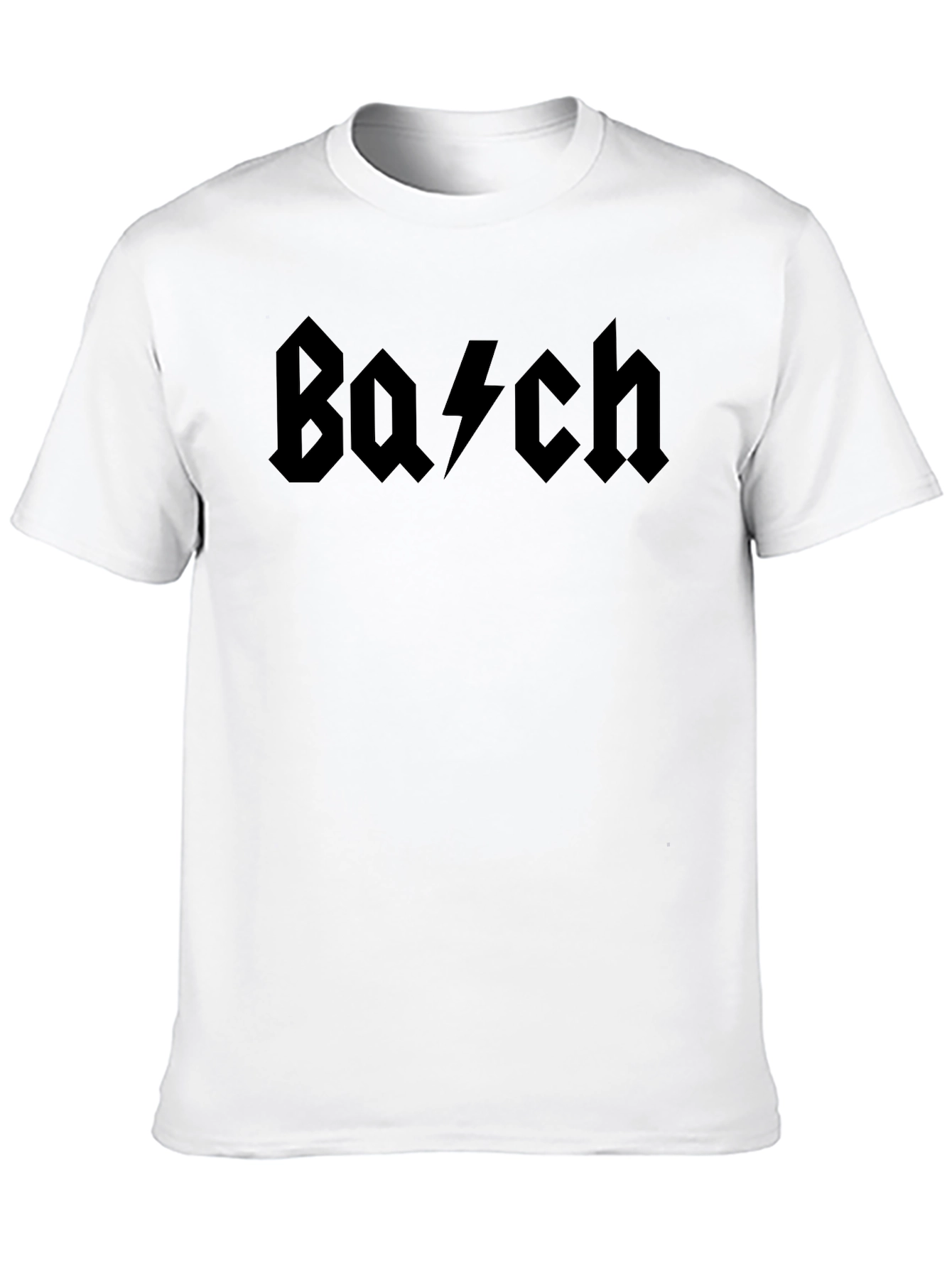 Bach AC DC Style Black T-Shirt