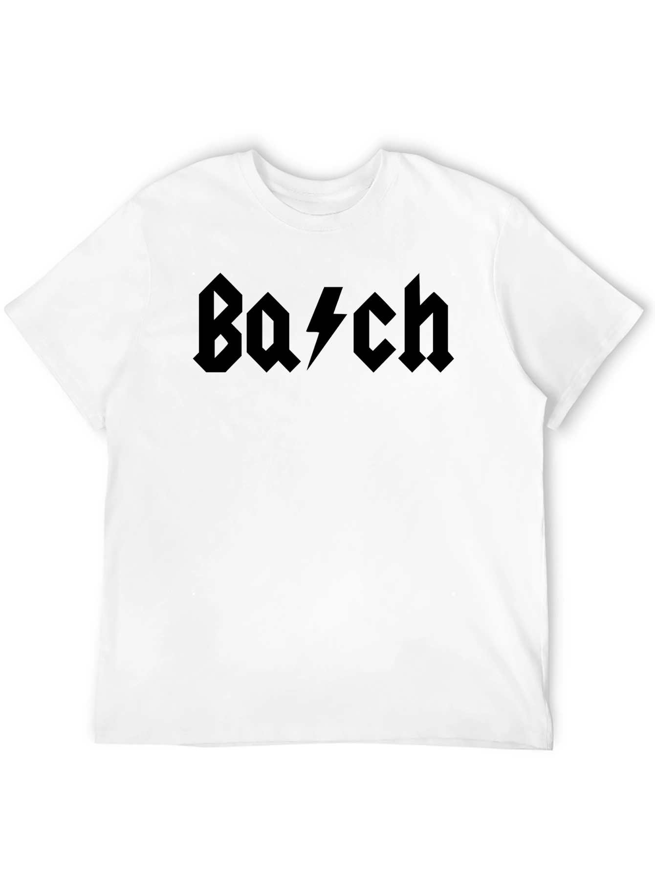 Bach AC DC Style Black T-Shirt