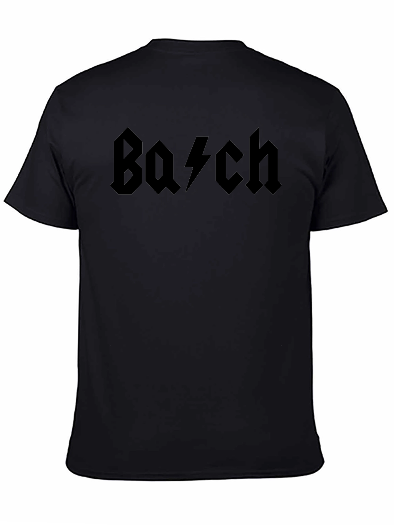 Bach AC DC Style Black T-Shirt