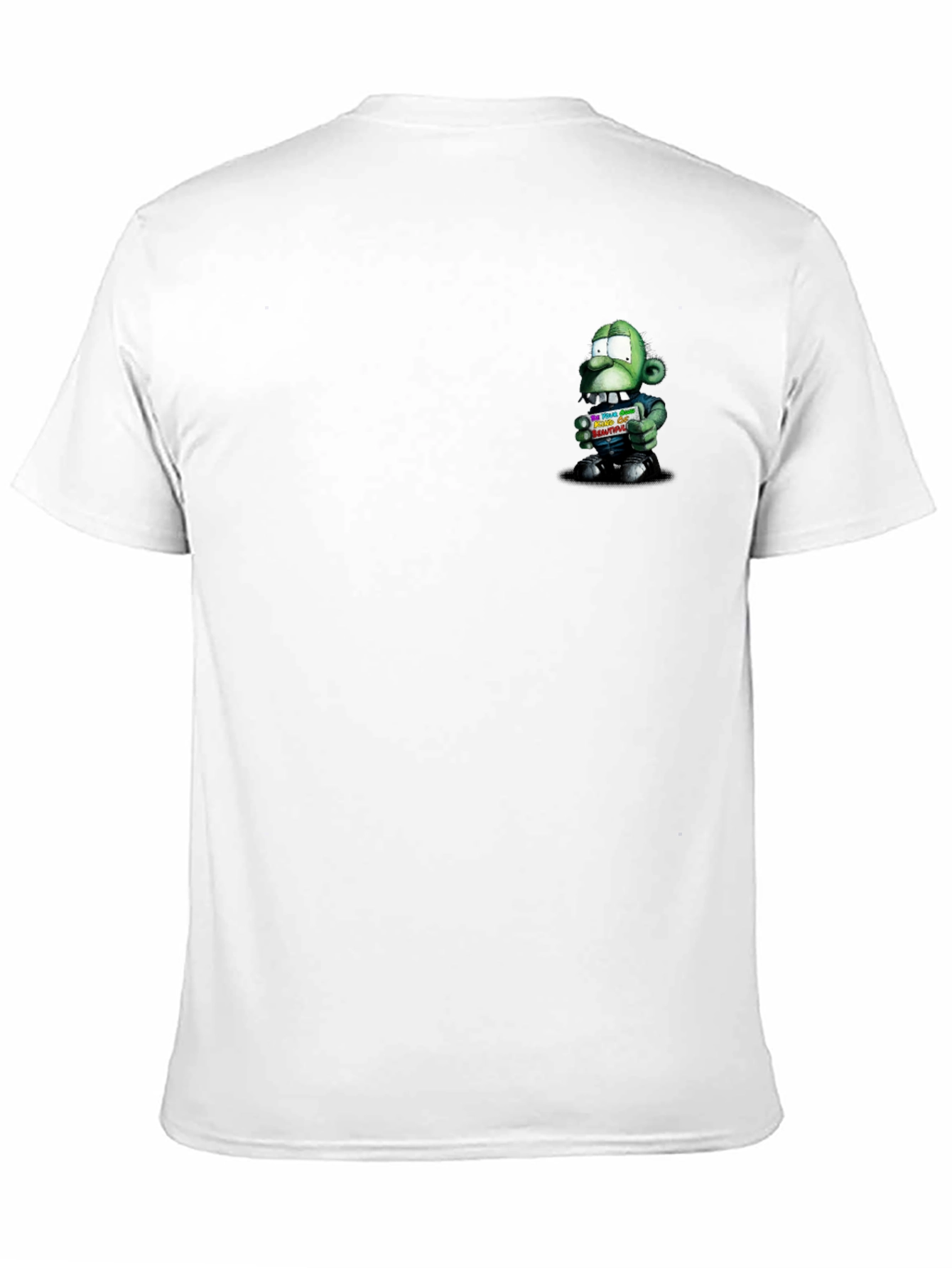 Zombie Cartoon Graphic Black T-Shirt