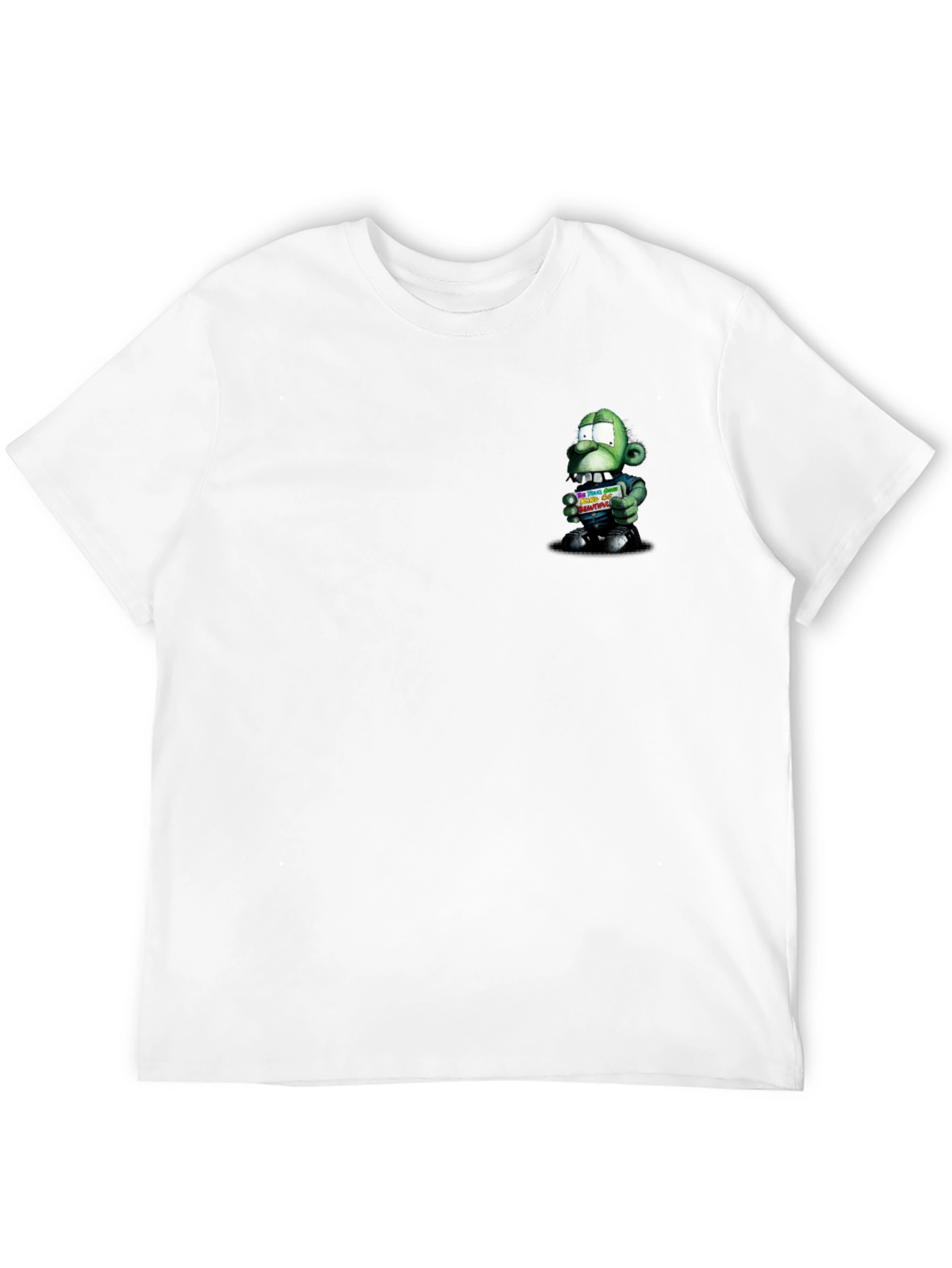 Zombie Cartoon Graphic Black T-Shirt