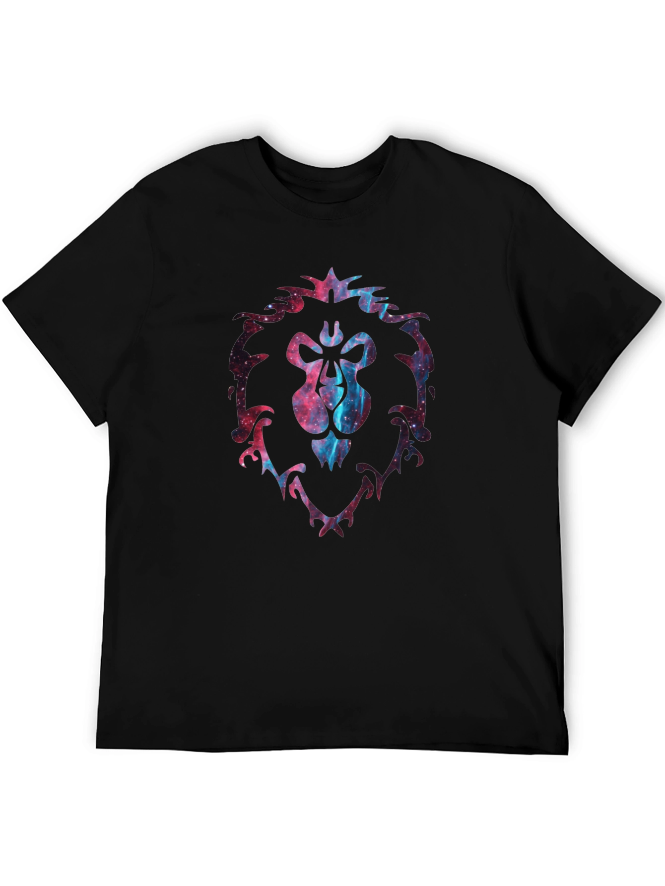Alliance Lion Galaxy Print Black T-Shirt