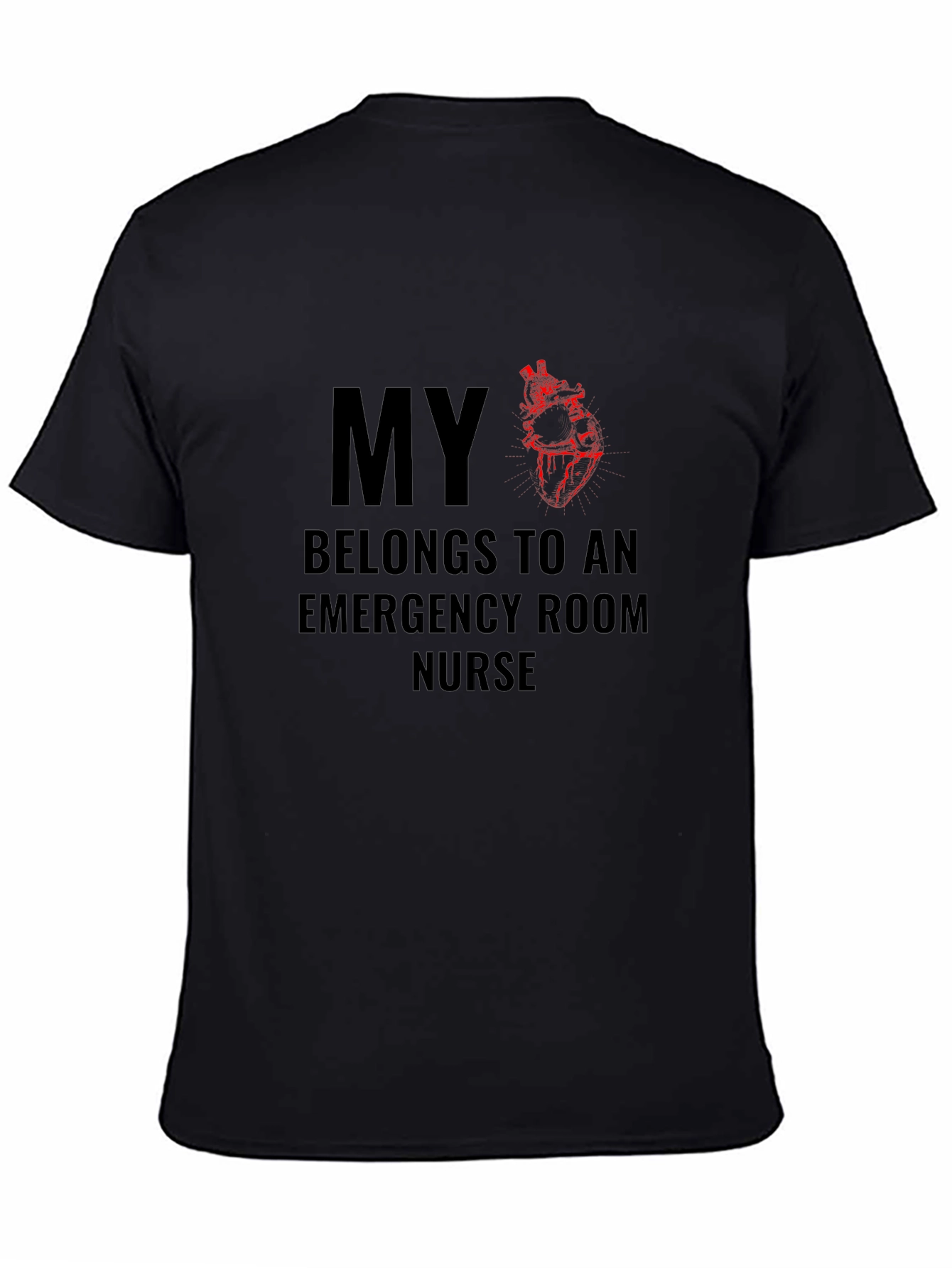Emergency Room Nurse T-Shirt Heart Graphic
