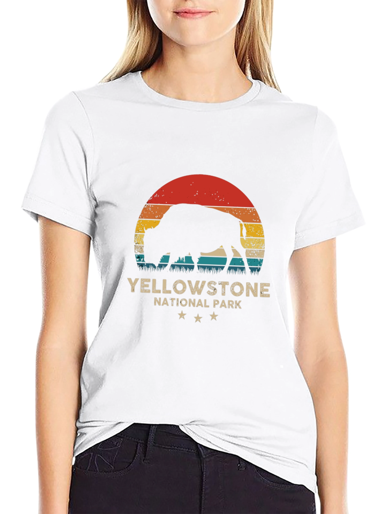 Yellowstone National Park Bison Graphic Tee