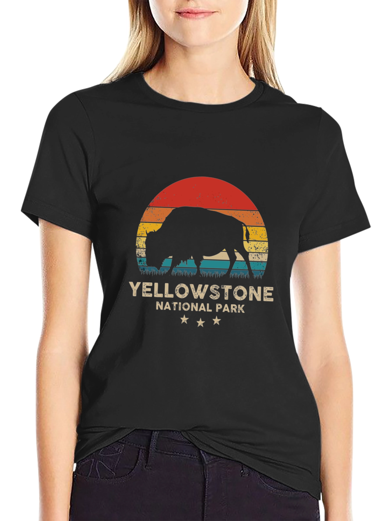 Yellowstone National Park Bison Graphic Tee