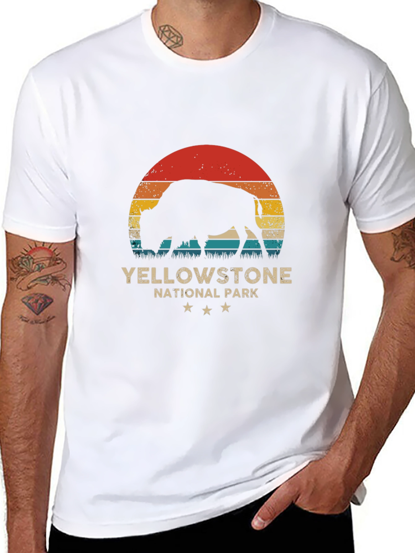 Yellowstone National Park Bison Graphic Tee